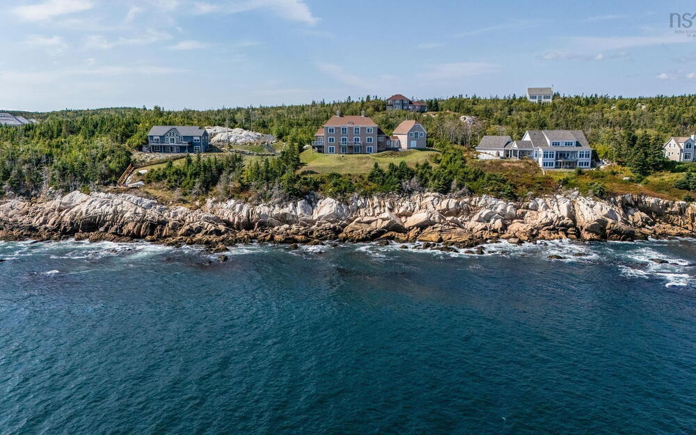 Drone / aerial view of a large body of water